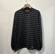 画像1: WACKO MARIA /  STRIPED CREW NECK LONG SLEEVE T-SHIRT (1)