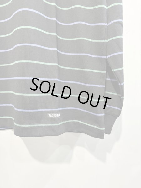 画像2: WACKO MARIA /  STRIPED CREW NECK LONG SLEEVE T-SHIRT (2)
