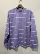 画像1: WACKO MARIA /  STRIPED CREW NECK LONG SLEEVE T-SHIRT (1)