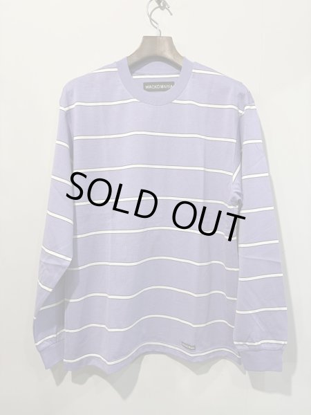 画像1: WACKO MARIA /  STRIPED CREW NECK LONG SLEEVE T-SHIRT (1)
