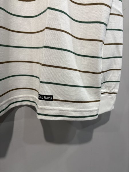 画像2: WACKO MARIA /  STRIPED CREW NECK LONG SLEEVE T-SHIRT (2)