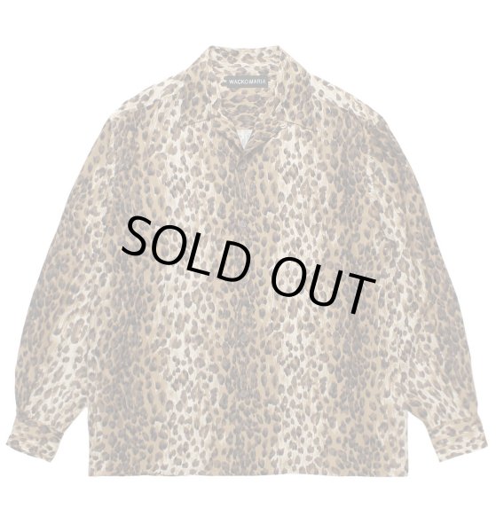 画像1: WACKO MARIA / LEOPARD OPEN COLLAR SHIRT (1)