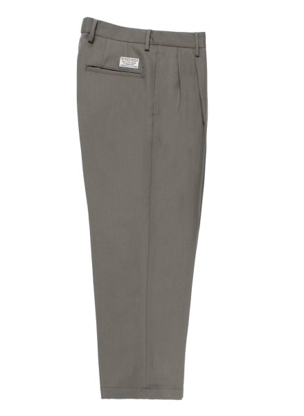 画像1: WACKO MARIA / DOUBLE PLEATED WOOL TROUSERS (GRAY) (1)