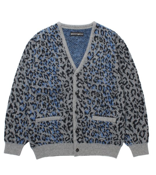 画像1: WACKO MARIA / LEOPARD MOHAIR JACQUARD KNIT CARDIGAN (1)
