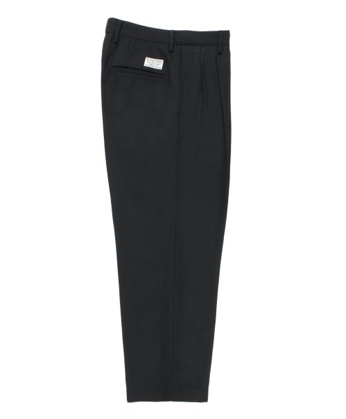 画像1: WACKO MARIA / DOUBLE PLEATED WOOL TROUSERS (BLACK) (1)