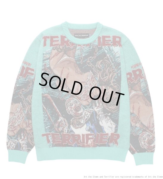 画像1: WACKO MARIA / TERRIFIER / MOHAIR JACQUARD KNIT SWEATER (1)