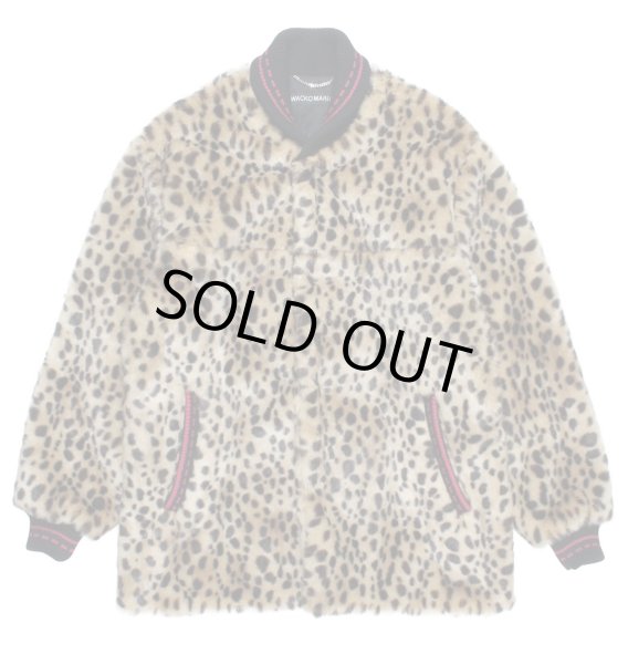 画像1: WACKO MARIA / LEOPARD FAUX FUR CAR CLUB JACKET (1)