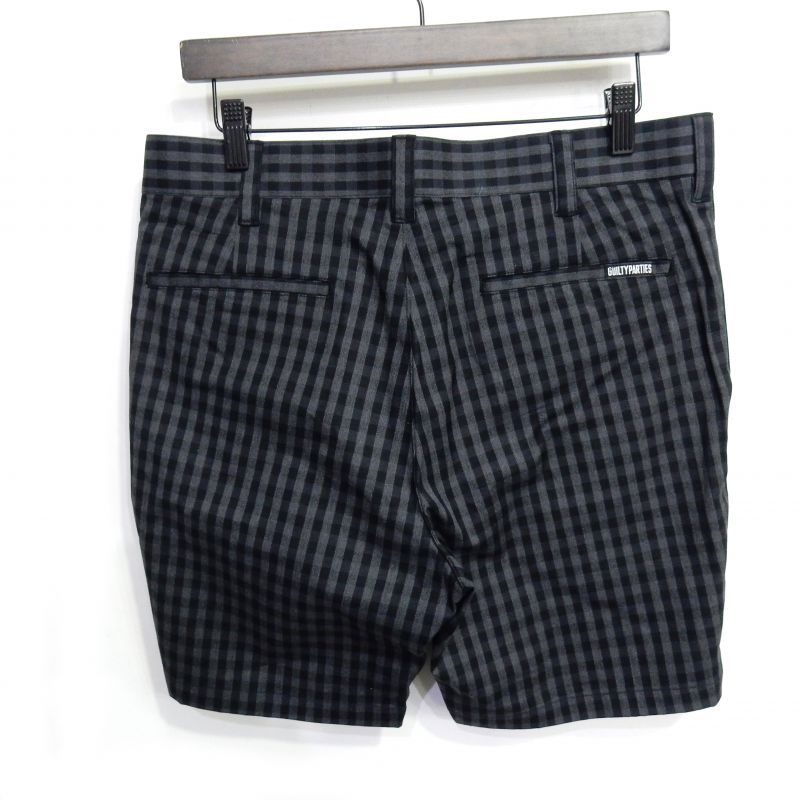 WACKO MARIA Gingham Check Half PNT ブラック 15SS-P-02 通販 | WACKO