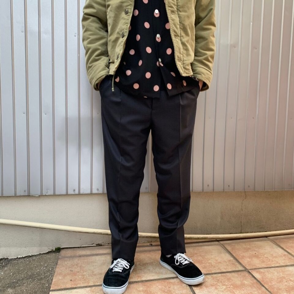 wackomaria ワコマリア PLEATED TROUSERS TYPE-2素材 - スラックス