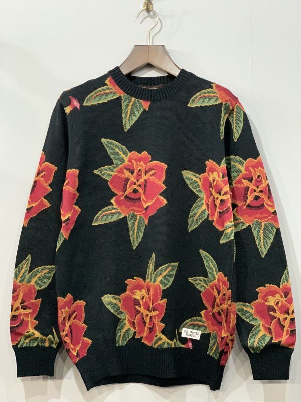 即完売 WACKOMARIA LEAF JACQUARD SWEATER | ochge.org