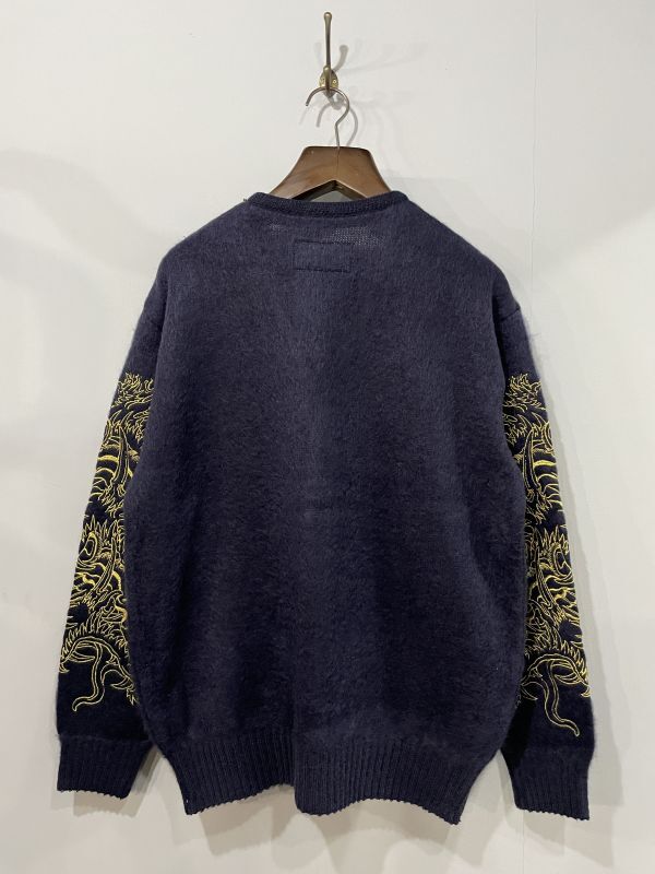 WACKO MARIA / TIM LEHI / MOHAIR CARDIGAN (NAVY) TIMLEHI-WM-KN14