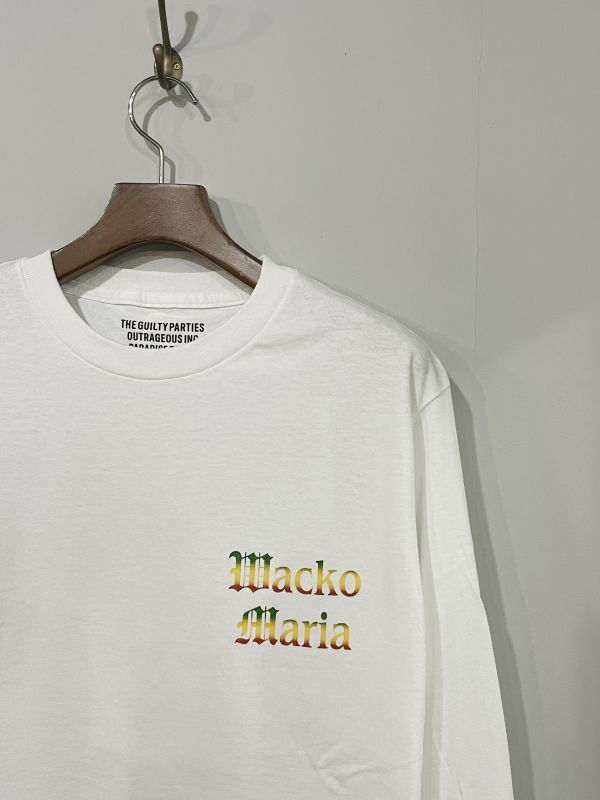 WACKO MARIA / CREW NECK LONG SLEEVE T-SHIRT 22FWE-WMT-LT01 通販