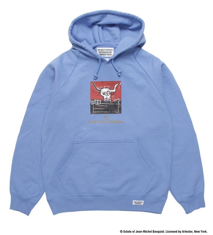 WACKO MARIA / JEAN-MICHEL BASQUIAT / WASHED HEAVY WEIGHT PULLOVER