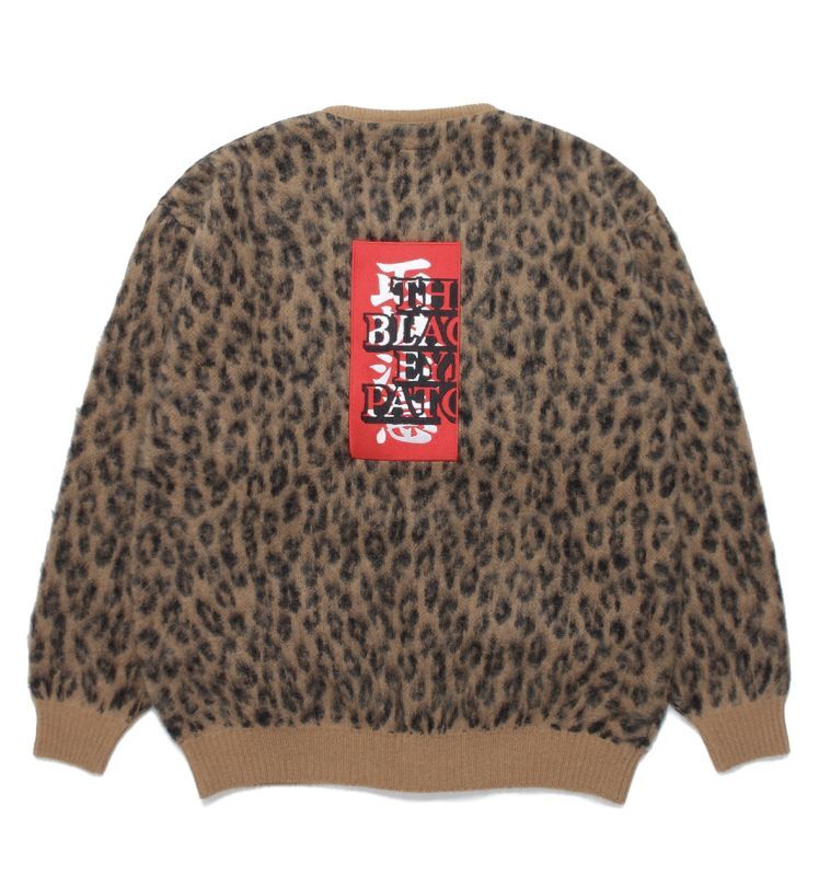 WACKO MARIA / BlackEyePatch / LEOPARD MOHAIR CARDIGAN BEP-WM-KN02