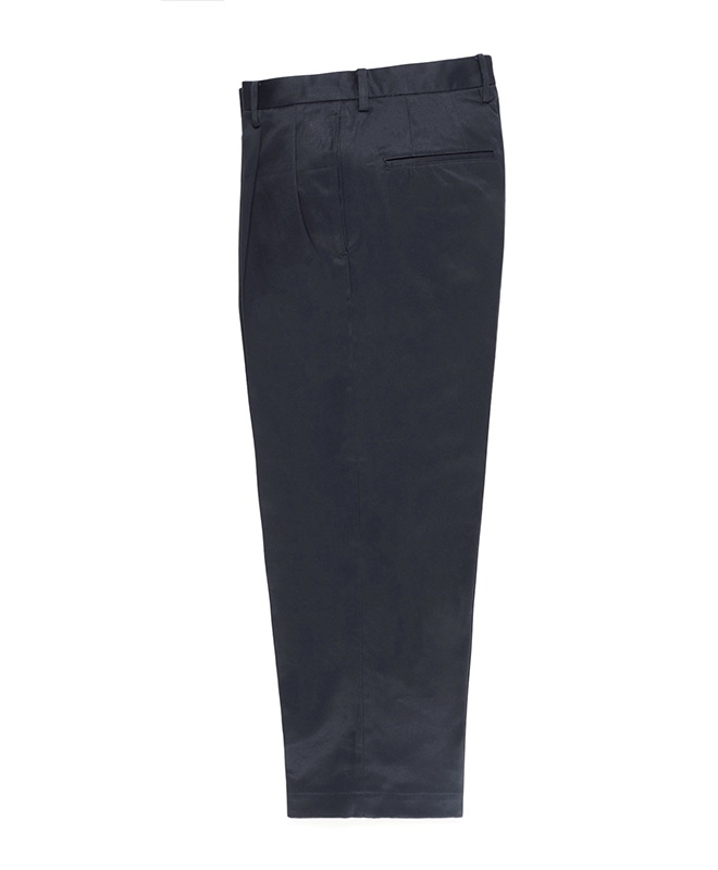 WACKO MARIA / DOUBLE PLEATED CHINO TROUSERS (NAVY) 23SS-WMP-PT02