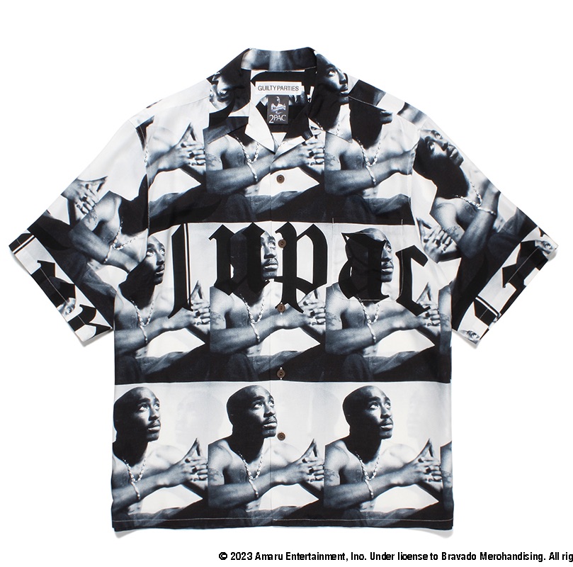 23ss WACKO MARIA 2PAC HAWAIIAN SHIRT-