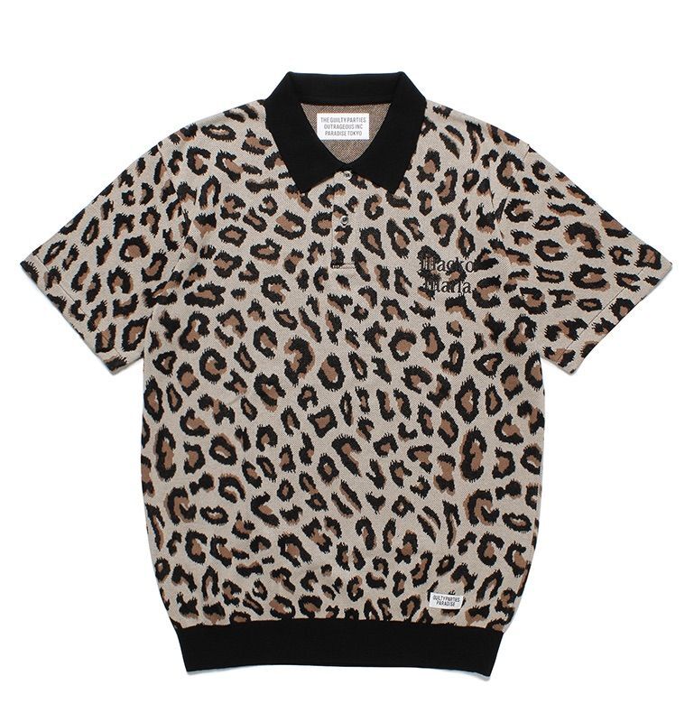 WACKO MARIA / LEOPARD KNIT POLO SHIRT 23SS-WMK-KN09 通販 | WACKO