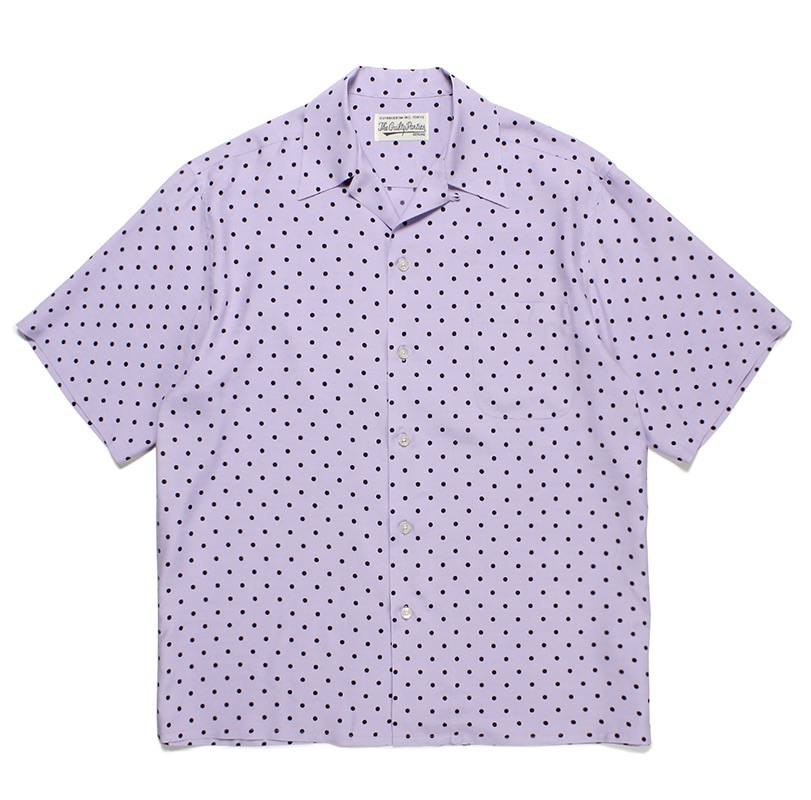 ワコマリア wackomaria DOTS OPEN COLLAR SHIRT | gulatilaw.com