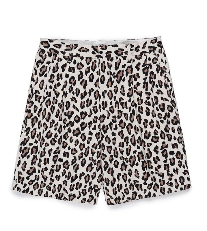 WACKO MARIA / DICKIES / LEOPARD DOUBLE PLEATED SHORT TROUSERS