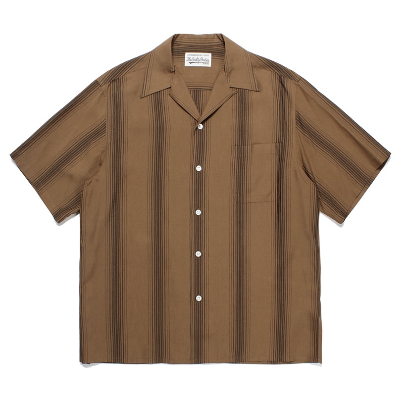 WACKO MARIA 22SSSTRIPED OPEN COLLAR XL - シャツ