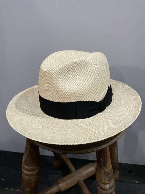 WACKO MARIA / PANAMA HAT-04 JOHNNY NATURE BRISA G3 (BLACK-GROS