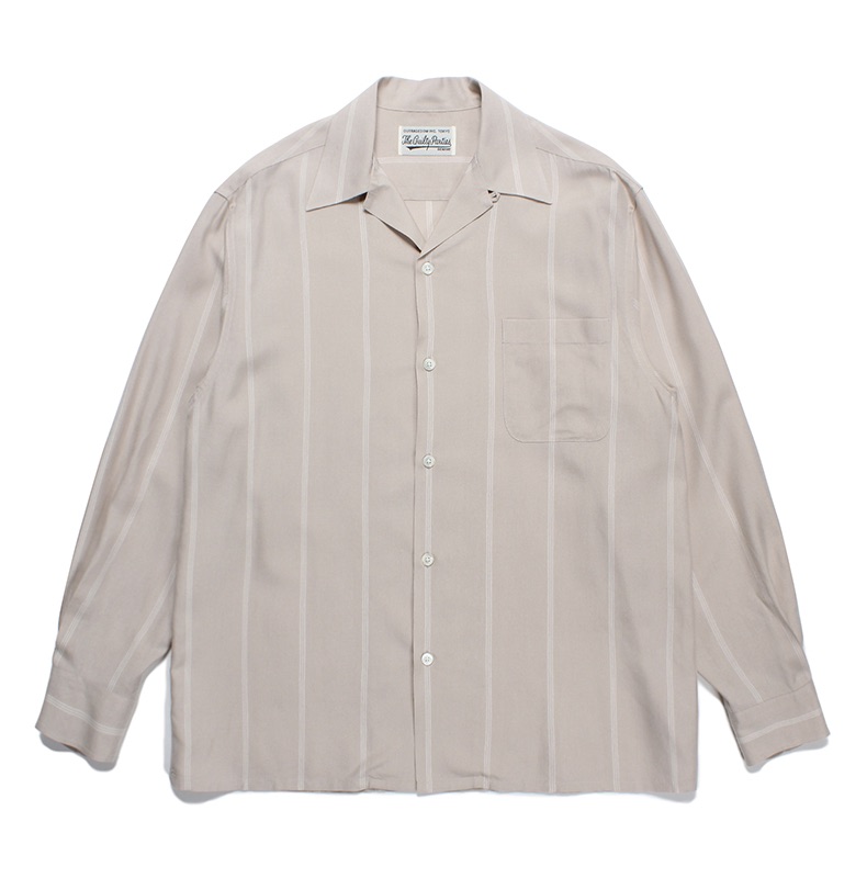 WACKO MARIA(ワコマリア) サイズ:L 23SS STRIPED OPEN COLLAR SHIRT