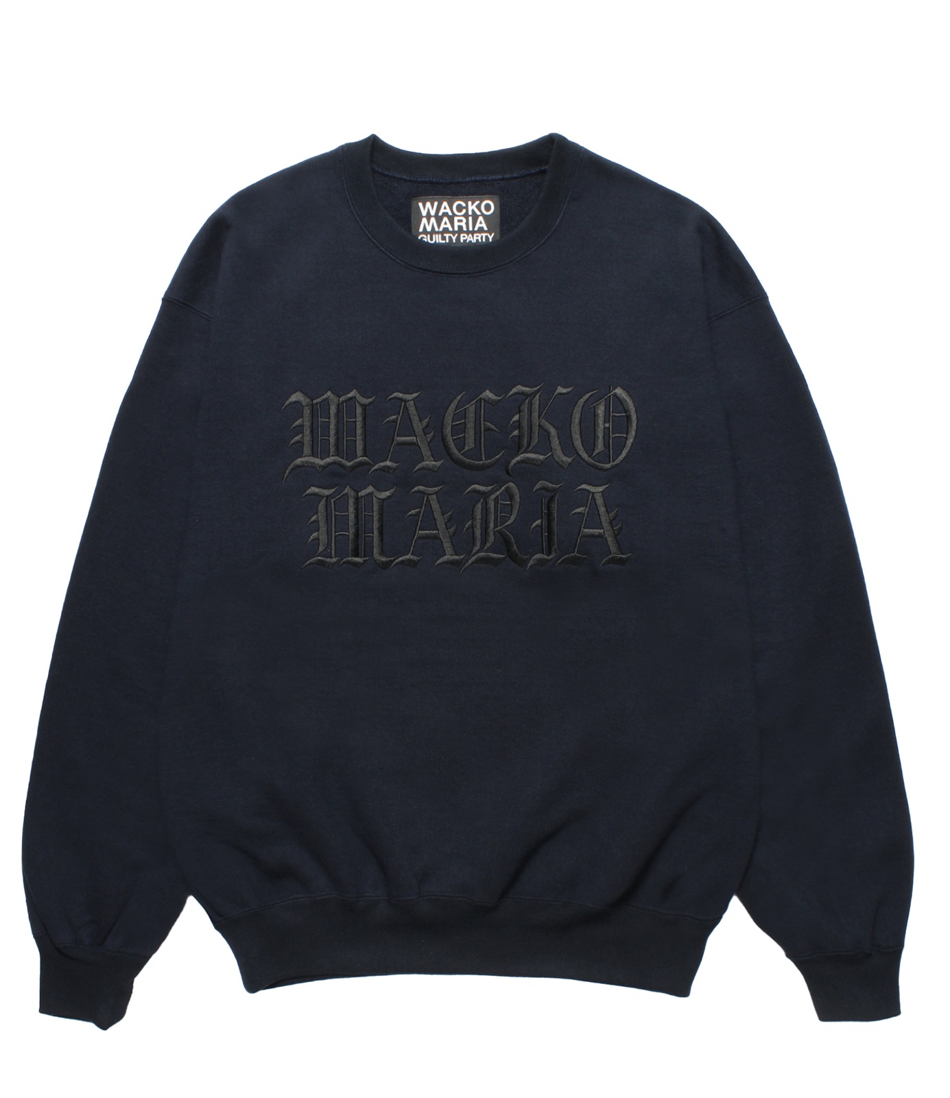 紺XXL【WACKOMARIA】HEAVY SWEAT／新品タグ付／送料込 WACKO MARIA / HEAVY WEIGHT CREW NECK SWEAT SHIRT (NAVY) 25FW-WMC